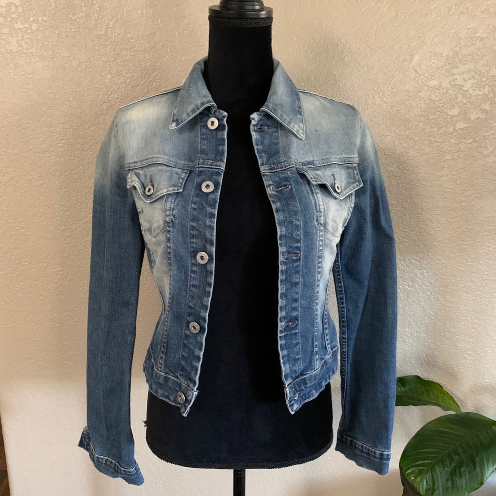 Diesel fitted denim jean jacket